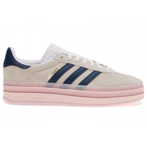 Кроссы adidas Gazelle Bold Clear Pink Night Indigo (W) - женская сетка размеров