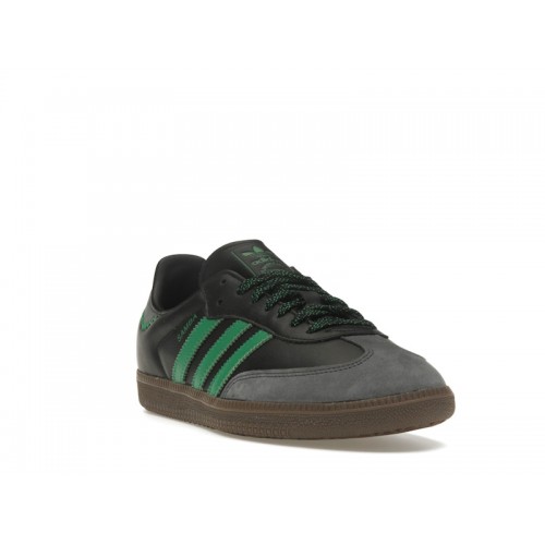 Кроссы adidas Samba OG Black Green (W) - женская сетка размеров