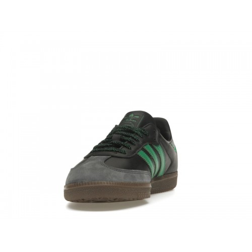 Кроссы adidas Samba OG Black Green (W) - женская сетка размеров