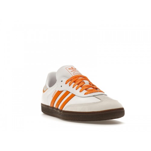 Кроссы adidas Samba OG Cloud White Orange (W) - женская сетка размеров