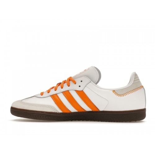 Кроссы adidas Samba OG Cloud White Orange (W) - женская сетка размеров
