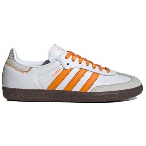 Кроссы adidas Samba OG Cloud White Orange (W) - женская сетка размеров