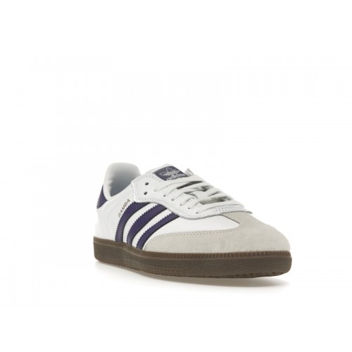 Кроссы adidas Samba ADV Cloud White Collegiate Purple - мужская сетка размеров