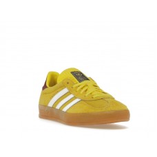 Женские кроссовки adidas Gazelle Indoor Bright Yellow Collegiate Burgundy (W)