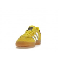 Женские кроссовки adidas Gazelle Indoor Bright Yellow Collegiate Burgundy (W)