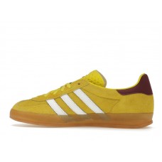 Женские кроссовки adidas Gazelle Indoor Bright Yellow Collegiate Burgundy (W)