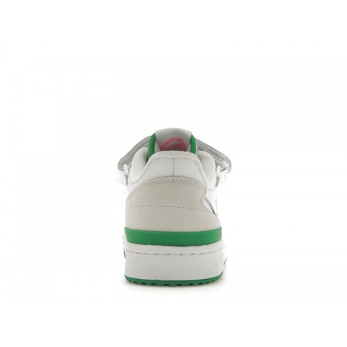 Кроссы adidas Forum Low White Green Lucid Pink (W) - женская сетка размеров