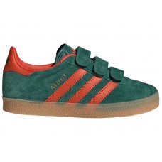 Детские кроссовки adidas Gazelle Collegiate Green Preloved Red Gum (PS)