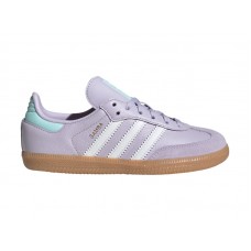 Детские кроссовки adidas Samba OG Silver Dawn Crystal White Semi Flash Aqua (PS)