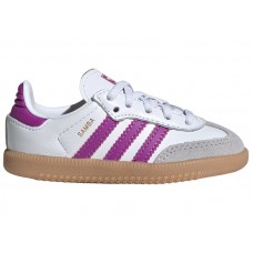 Кроссовки для малыша adidas Samba OG Cloud White Purple Burst Gum (TD)