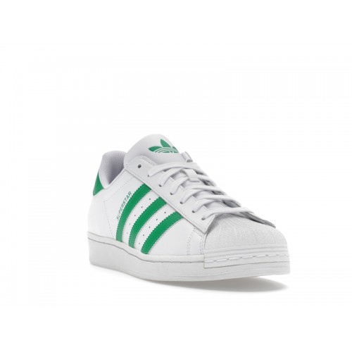 adidas Superstar Cloud White Green - мужская сетка размеров