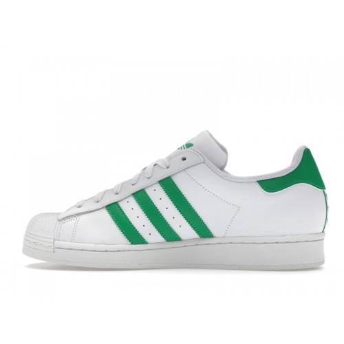 adidas Superstar Cloud White Green - мужская сетка размеров