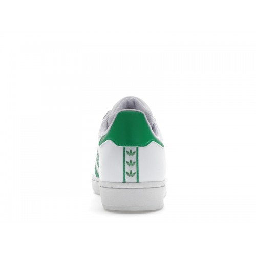 adidas Superstar Cloud White Green - мужская сетка размеров