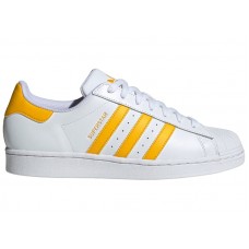 adidas Superstar Cloud White Crew Yellow