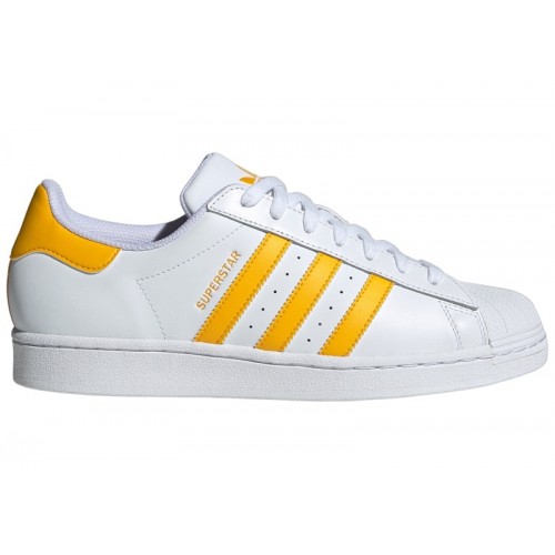 adidas Superstar Cloud White Crew Yellow - мужская сетка размеров
