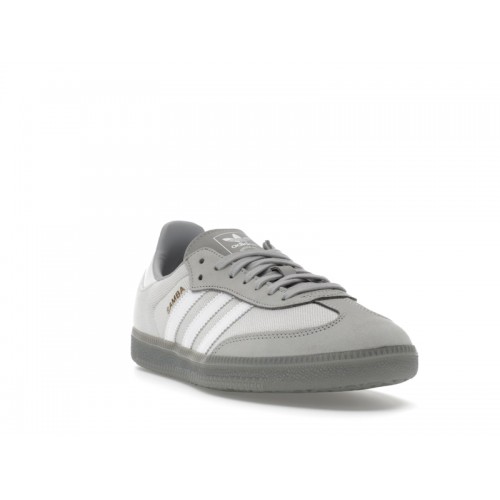 Кроссы adidas Samba OG Grey Cloud White Grey - мужская сетка размеров