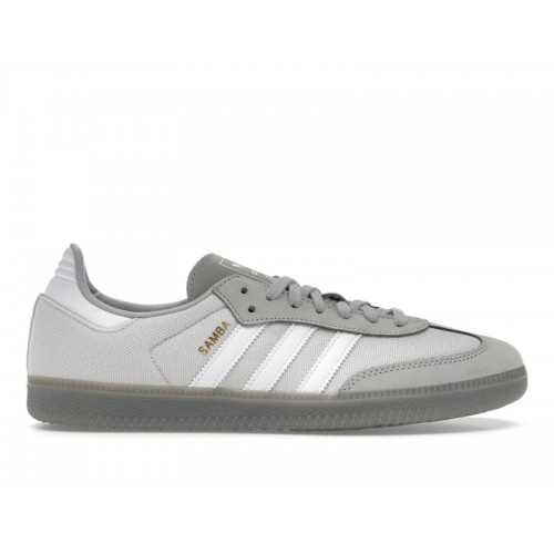 Кроссы adidas Samba OG Grey Cloud White Grey - мужская сетка размеров
