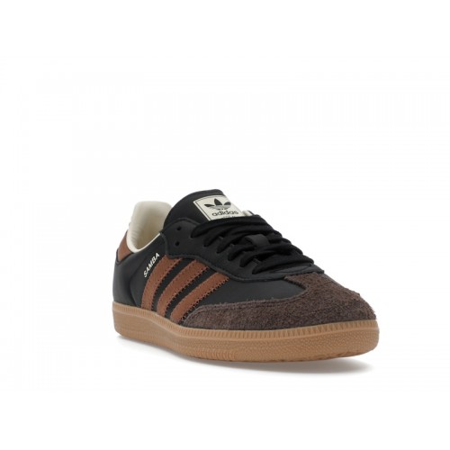 Кроссы adidas Samba OG Core Black Preloved Brown - мужская сетка размеров