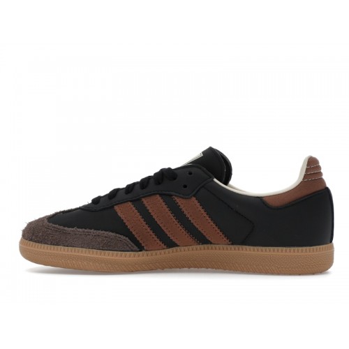 Кроссы adidas Samba OG Core Black Preloved Brown - мужская сетка размеров