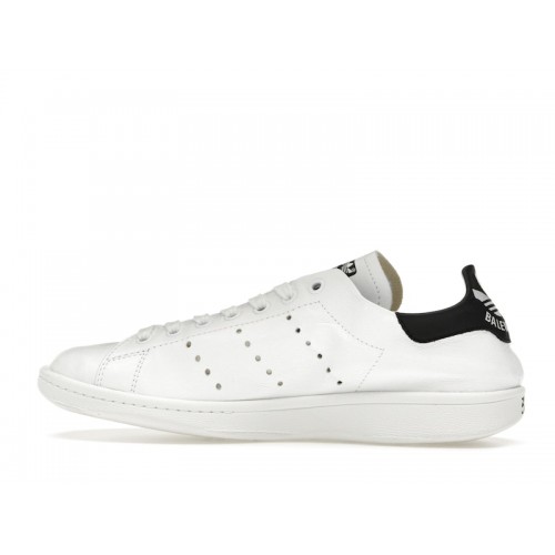 Кроссы Balenciaga x adidas Stan Smith Core White Black - мужская сетка размеров