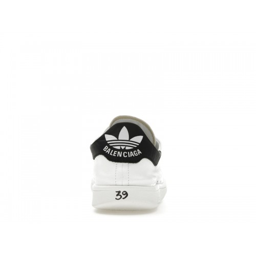 Кроссы Balenciaga x adidas Stan Smith Core White Black - мужская сетка размеров