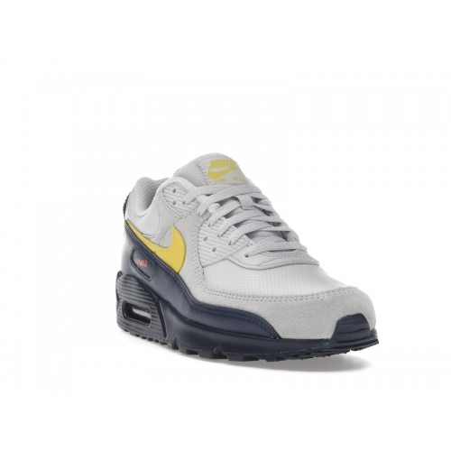 Nike Air Max 90 Neutral Grey Tour Yellow - мужская сетка размеров