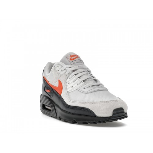Nike Air Max 90 Racing Pack - Vast Grey Total Orange - мужская сетка размеров