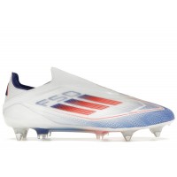 adidas F50 Elite Laceless SG Cloud White Solar Red Lucid Blue
