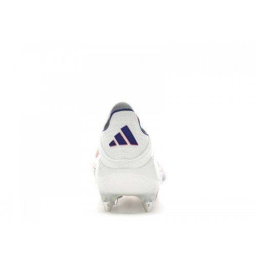 adidas F50 Elite Laceless SG Cloud White Solar Red Lucid Blue - мужская сетка размеров