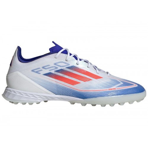 adidas F50 Pro Turf Cloud White Solar Red Lucid Blue - мужская сетка размеров