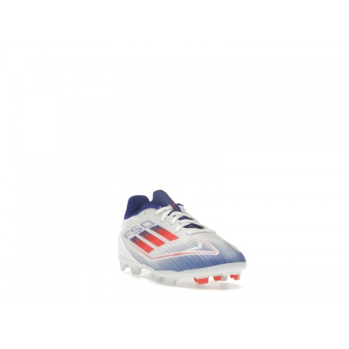 adidas F50 League Multi-Ground Cloud White Solar Red Lucid Blue (GS) - подростковая сетка размеров