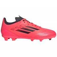 Подростковые adidas F50 League Firm/Multi-Ground Cleats Turbo Aurora Black Platinum Metallic (GS)