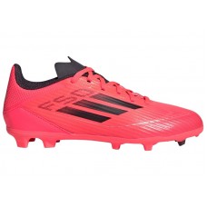 Подростковые adidas F50 League Firm/Multi-Ground Cleats Turbo Aurora Black Platinum Metallic (GS)