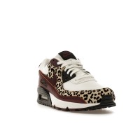 Женские Nike Air Max 90 Leopard Burgundy (W)