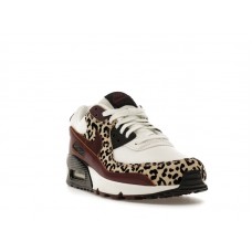 Женские Nike Air Max 90 Leopard Burgundy (W)