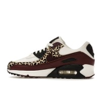 Женские Nike Air Max 90 Leopard Burgundy (W)