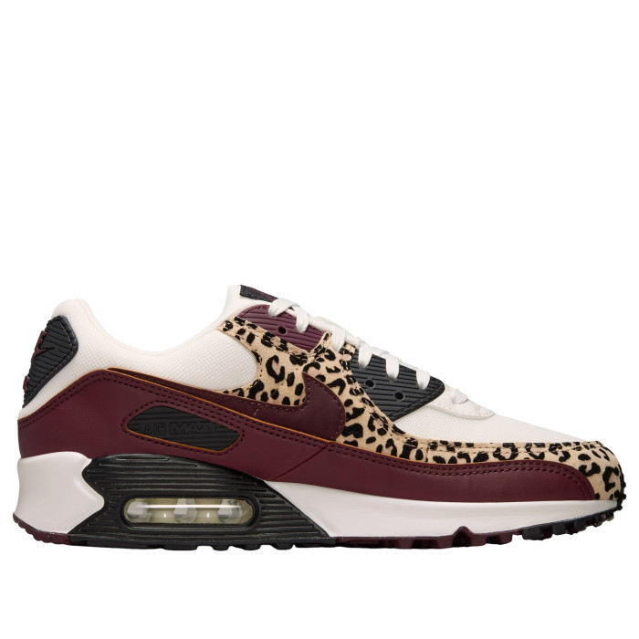 Nike Wmns Air Max 90 Burgundy Leopard - женская сетка размеров Nike Wmns Air Max 90 Burgundy Leopard - женская сетка размеров