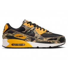 Кроссовки Nike Air Max 90 Premium Black University Gold Camo