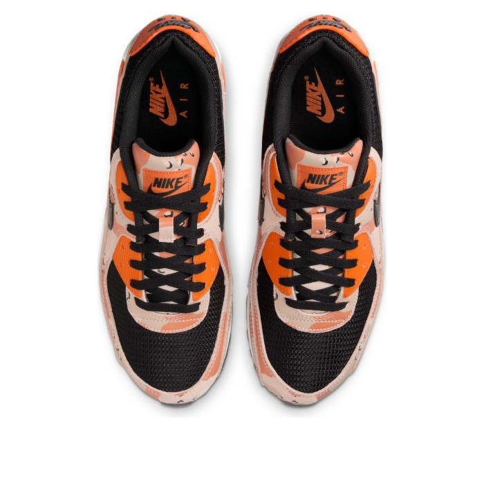 Nike Air Max 90 Premium Camo Pack - Bio Beige Safety Orange - мужская сетка размеров Nike Air Max 90 Premium Camo Pack - Bio Beige Safety Orange - мужская сетка размеров