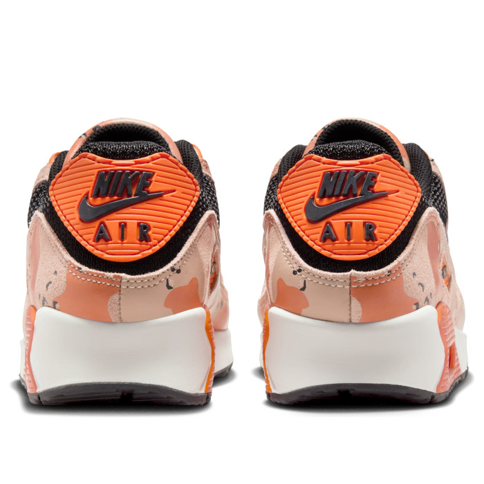 Nike Air Max 90 Premium Camo Pack - Bio Beige Safety Orange - мужская сетка размеров Nike Air Max 90 Premium Camo Pack - Bio Beige Safety Orange - мужская сетка размеров