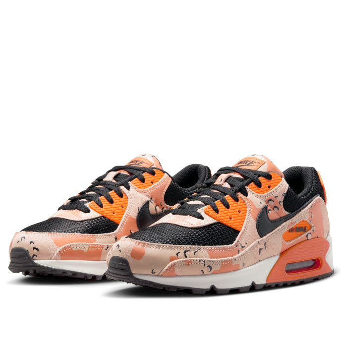 Nike Air Max 90 Premium Camo Pack - Bio Beige Safety Orange - мужская сетка размеров Nike Air Max 90 Premium Camo Pack - Bio Beige Safety Orange - мужская сетка размеров