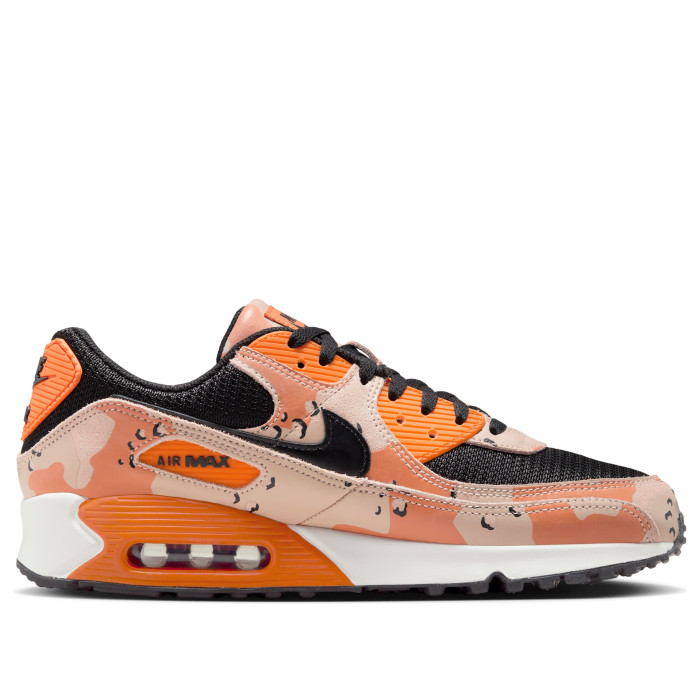 Nike Air Max 90 Premium Camo Pack - Bio Beige Safety Orange - мужская сетка размеров Nike Air Max 90 Premium Camo Pack - Bio Beige Safety Orange - мужская сетка размеров