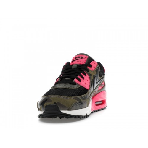 Nike Air Max 90 Premium Camo Pack - Sequoia Hyper Pink - мужская сетка размеров