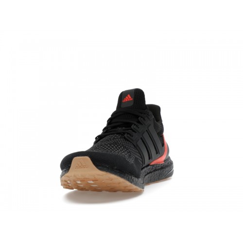 adidas Ultra Boost 1.0 Black Solar Red Gum - мужская сетка размеров