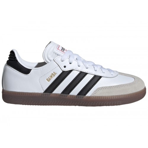 Кроссы adidas Samba White None (GS) - подростковая сетка размеров