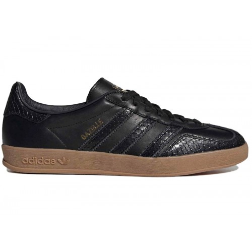 Кроссы adidas Gazelle Indoor Core Black Snakeskin - мужская сетка размеров