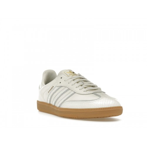 Кроссы adidas Samba Core White Snakeskin - мужская сетка размеров