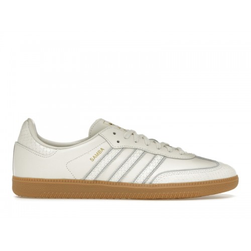 Кроссы adidas Samba Core White Snakeskin - мужская сетка размеров