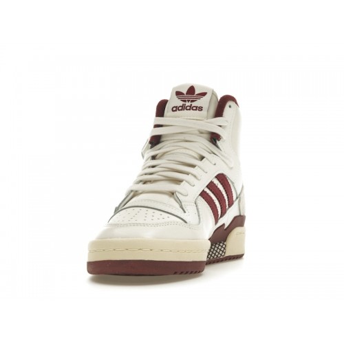 Кроссы adidas Forum 84 Hi Off White Shadow Red (W) - женская сетка размеров