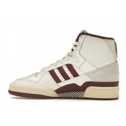 Кроссы adidas Forum 84 Hi Off White Shadow Red (W) - женская сетка размеров